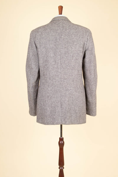 SWEDISH 1950S GREY HARRIS TWEED JACKET BY JUNEX. SIZE CA EU 48 Long