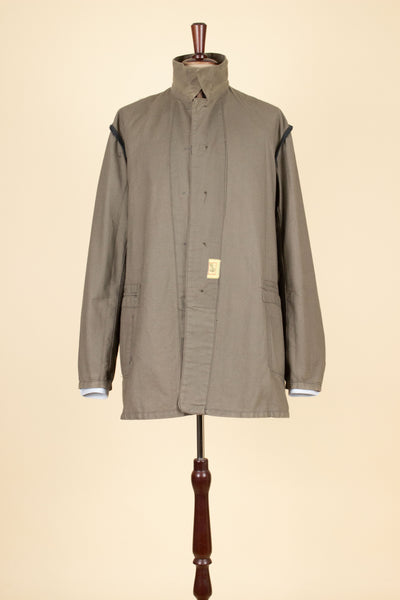 SWEDISH 1940S SINGLE BREASTED BEIGE ARMY JACKET BY ALGOTS. SIZE CA EU 54-56