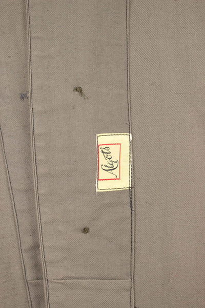 SWEDISH 1940S SINGLE BREASTED BEIGE ARMY JACKET BY ALGOTS. SIZE CA EU 54-56