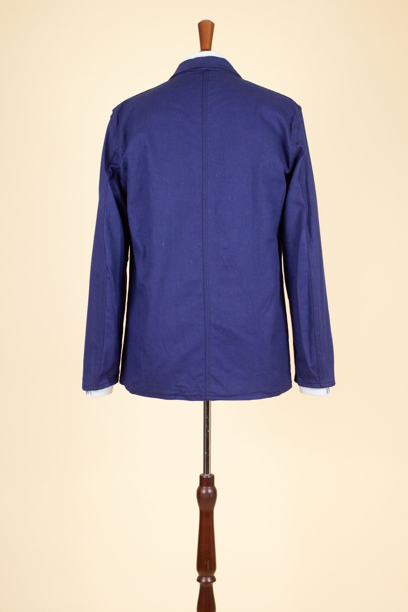 SWEDISH 1960S BLUE DEADSTOCK WORK JACKET BY DALSY. SIZE CA EU 46