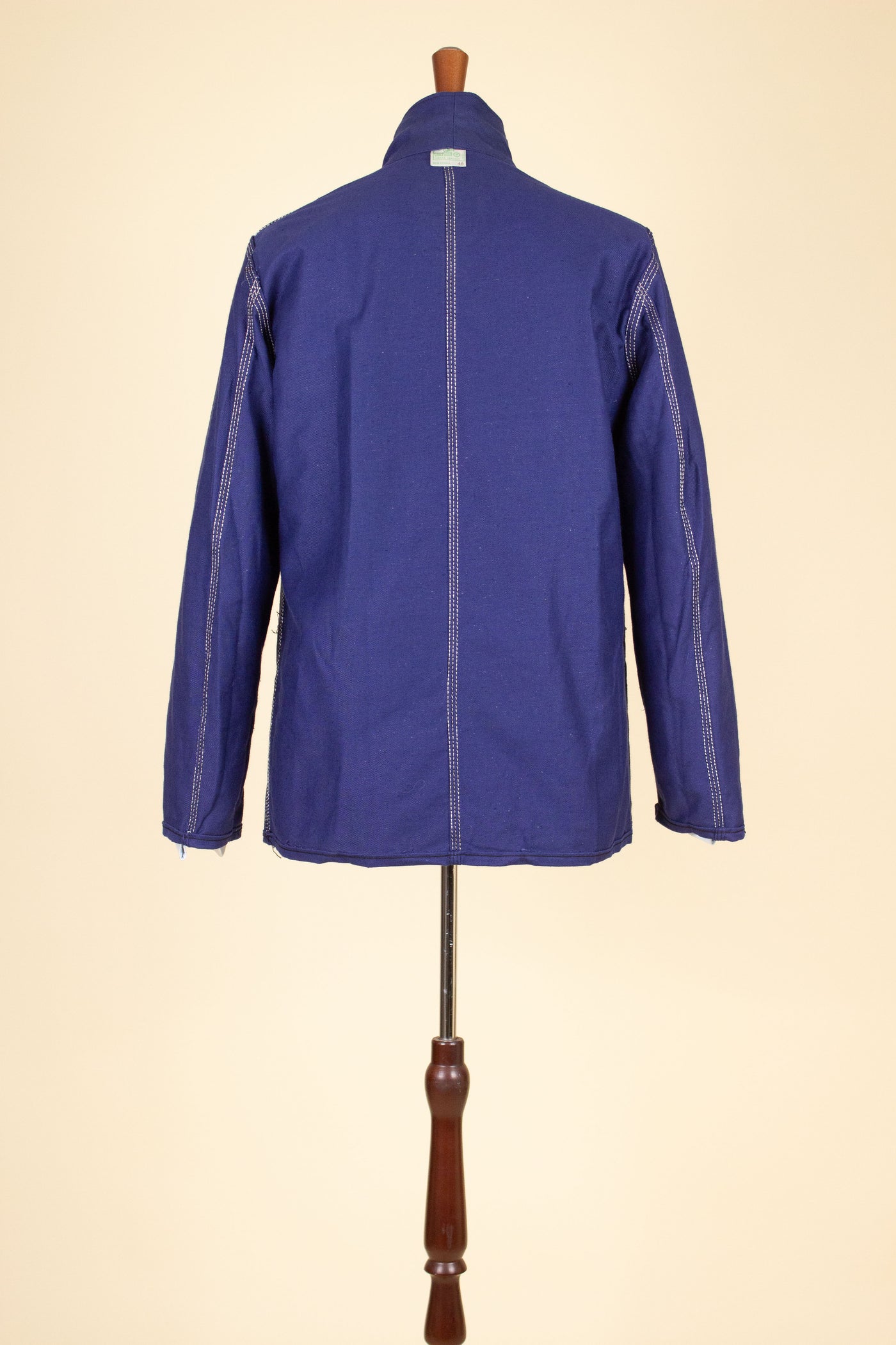 SWEDISH 1960S BLUE DEADSTOCK WORK JACKET BY DALSY. SIZE CA EU 46