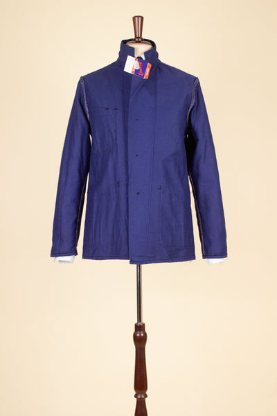 SWEDISH 1960S BLUE DEADSTOCK WORK JACKET BY DALSY. SIZE CA EU 46