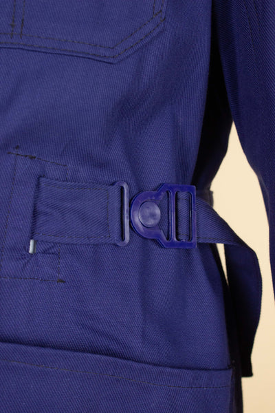 SWEDISH 1960S BLUE DEADSTOCK WORK COAT BY KVALITET. AVAILABLE IN VARIOUS SIZES