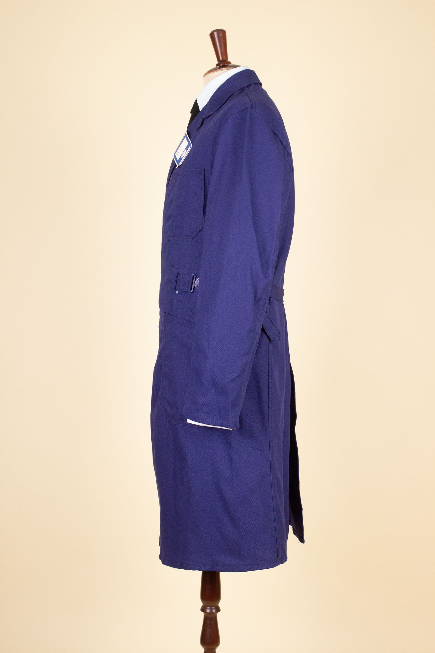 SWEDISH 1960S BLUE DEADSTOCK WORK COAT BY KVALITET. AVAILABLE IN VARIOUS SIZES