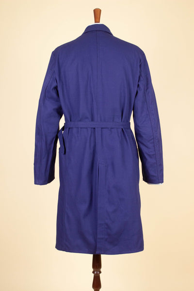 SWEDISH 1960S BLUE DEADSTOCK WORK COAT BY KVALITET. AVAILABLE IN VARIOUS SIZES
