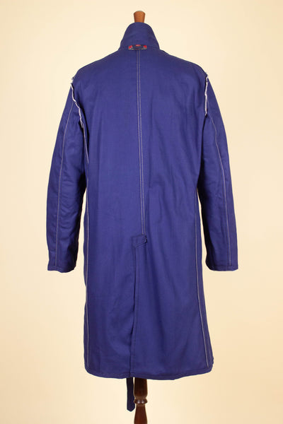 SWEDISH 1960S BLUE DEADSTOCK WORK COAT BY KVALITET. AVAILABLE IN VARIOUS SIZES