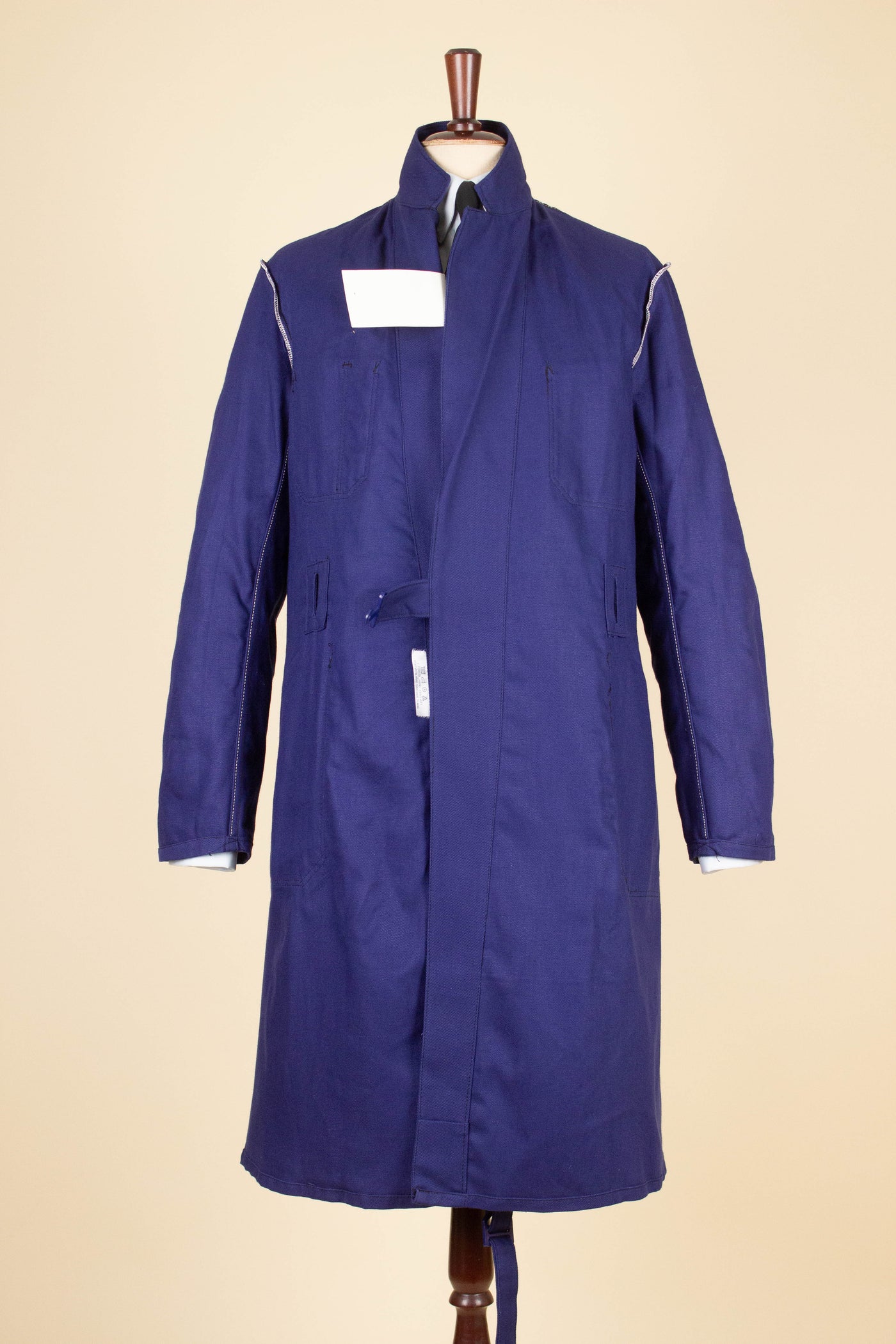 SWEDISH 1960S BLUE DEADSTOCK WORK COAT BY KVALITET. AVAILABLE IN VARIOUS SIZES