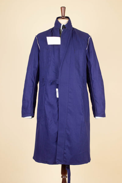 SWEDISH 1960S BLUE DEADSTOCK WORK COAT BY KVALITET. AVAILABLE IN VARIOUS SIZES