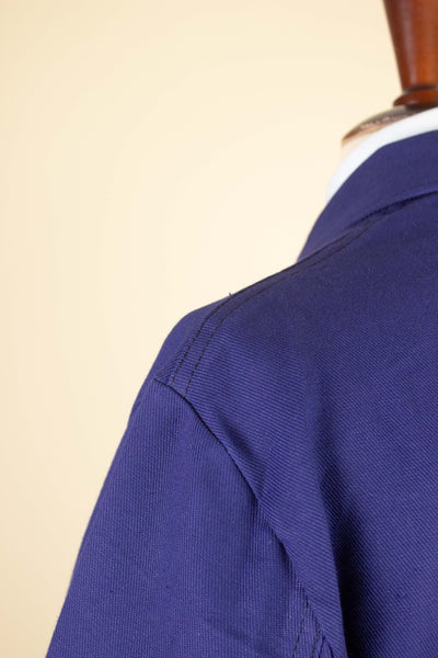 SWEDISH 1960S BLUE DEADSTOCK WORK COAT BY KVALITET. AVAILABLE IN VARIOUS SIZES