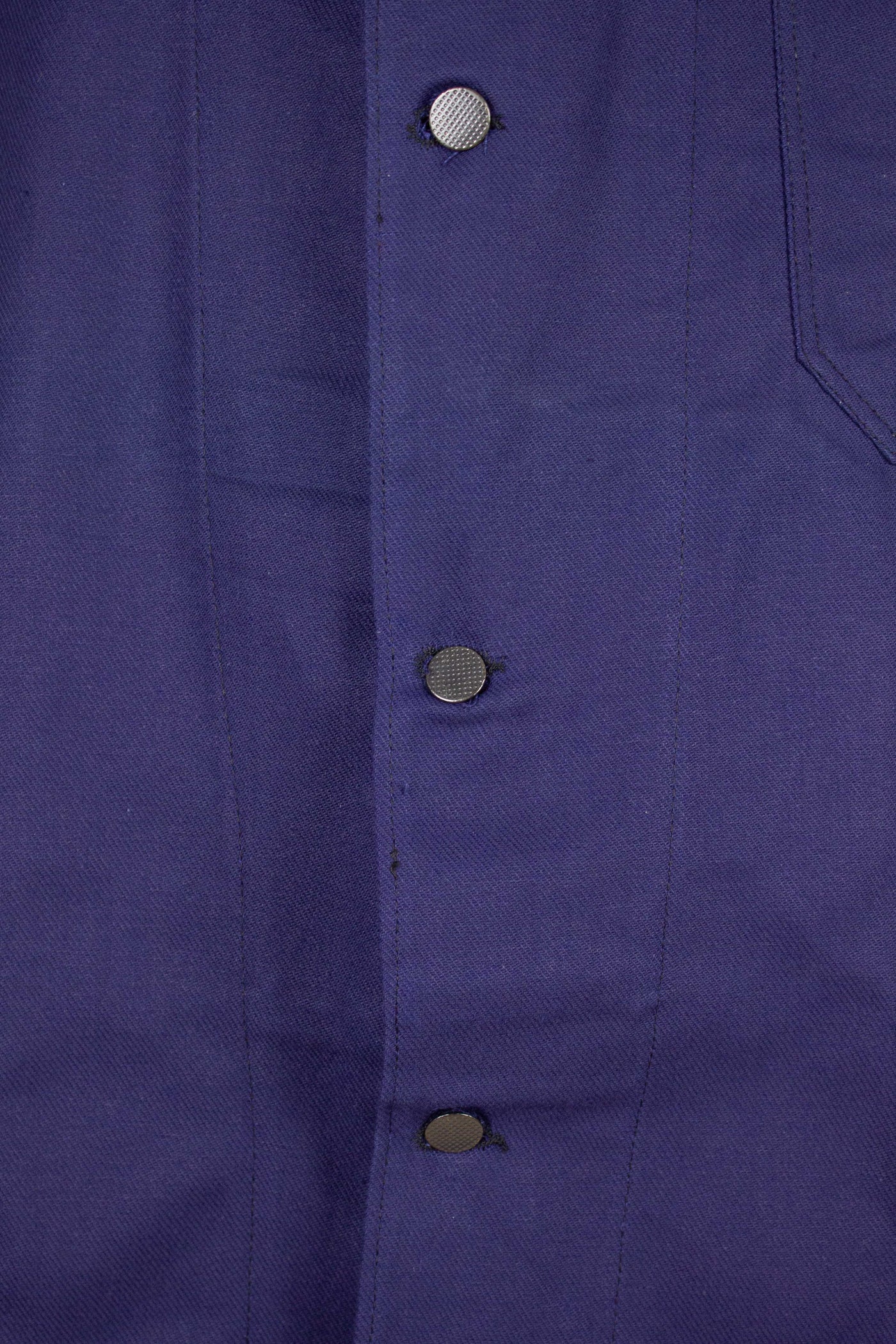 SWEDISH 1960S BLUE DEADSTOCK WORK JACKET BY KVALITET. SIZE CA EU 58