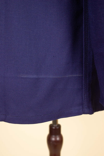 SWEDISH 1960S BLUE DEADSTOCK WORK JACKET BY KVALITET. SIZE CA EU 58