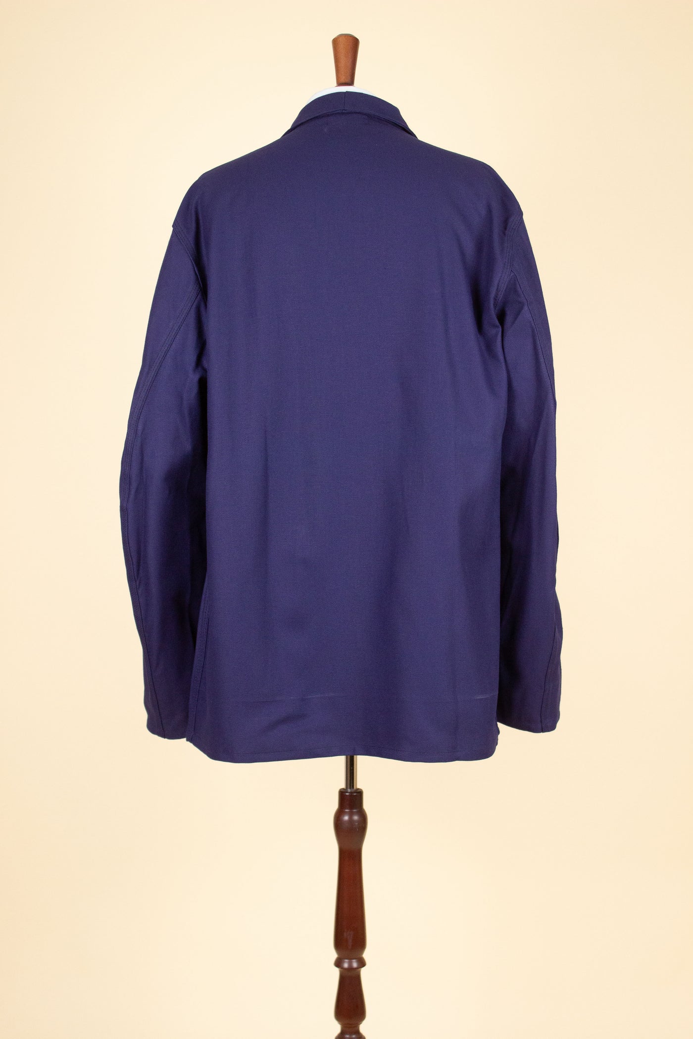 SWEDISH 1960S BLUE DEADSTOCK WORK JACKET BY KVALITET. SIZE CA EU 58
