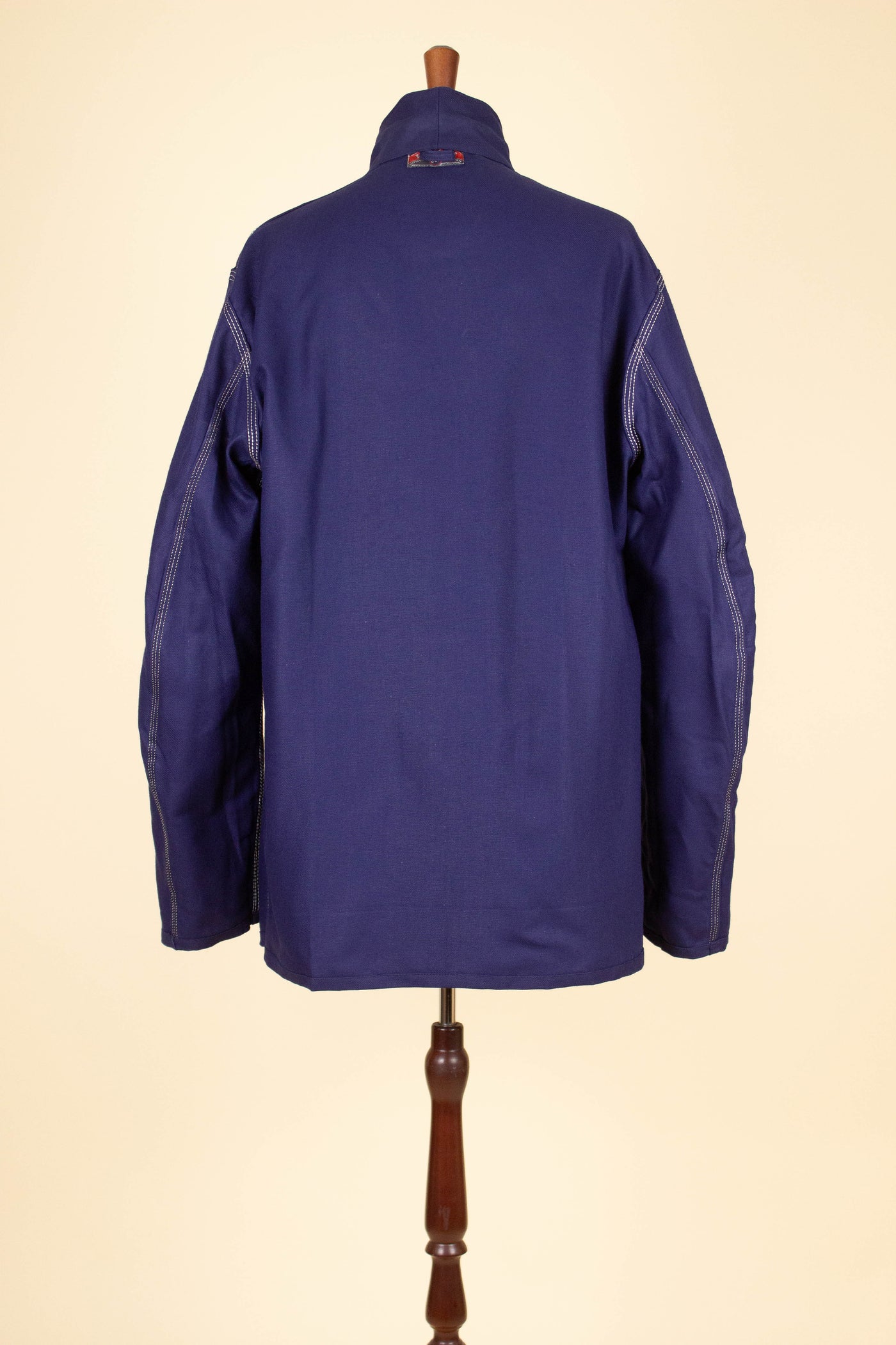 SWEDISH 1960S BLUE DEADSTOCK WORK JACKET BY KVALITET. SIZE CA EU 58