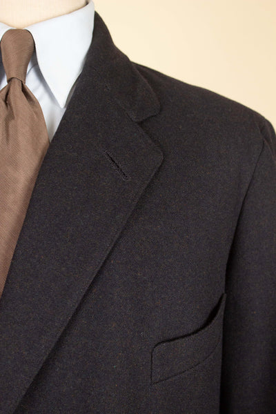 SWEDISH 1910S/1920S DARK BROWN/GREEN/PURPLE SINGLE BREASTED JACKET. SIZE CA EU 48