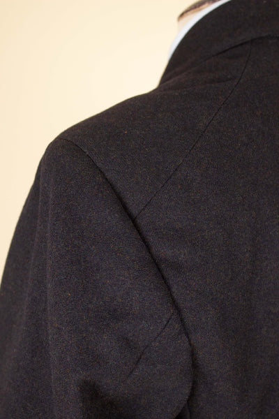 SWEDISH 1910S/1920S DARK BROWN/GREEN/PURPLE SINGLE BREASTED JACKET. SIZE CA EU 48