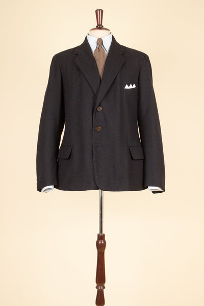 SWEDISH 1910S/1920S DARK BROWN/GREEN/PURPLE SINGLE BREASTED JACKET. SIZE CA EU 48