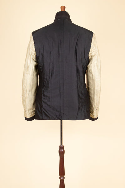 SWEDISH 1910S/1920S DARK BROWN/GREEN/PURPLE SINGLE BREASTED JACKET. SIZE CA EU 48