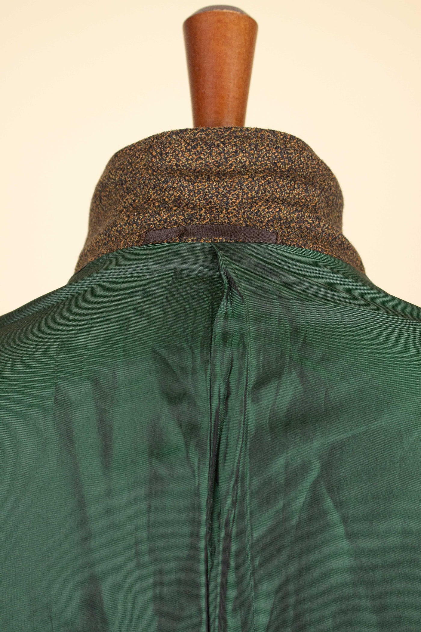 SWEDISH 1960S BROWN SINGLE BREASTED TWEED JACKET BY RAPPSON. SIZE CA EU 46-48