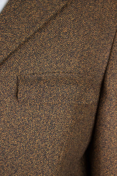 SWEDISH 1960S BROWN SINGLE BREASTED TWEED JACKET BY RAPPSON. SIZE CA EU 46-48