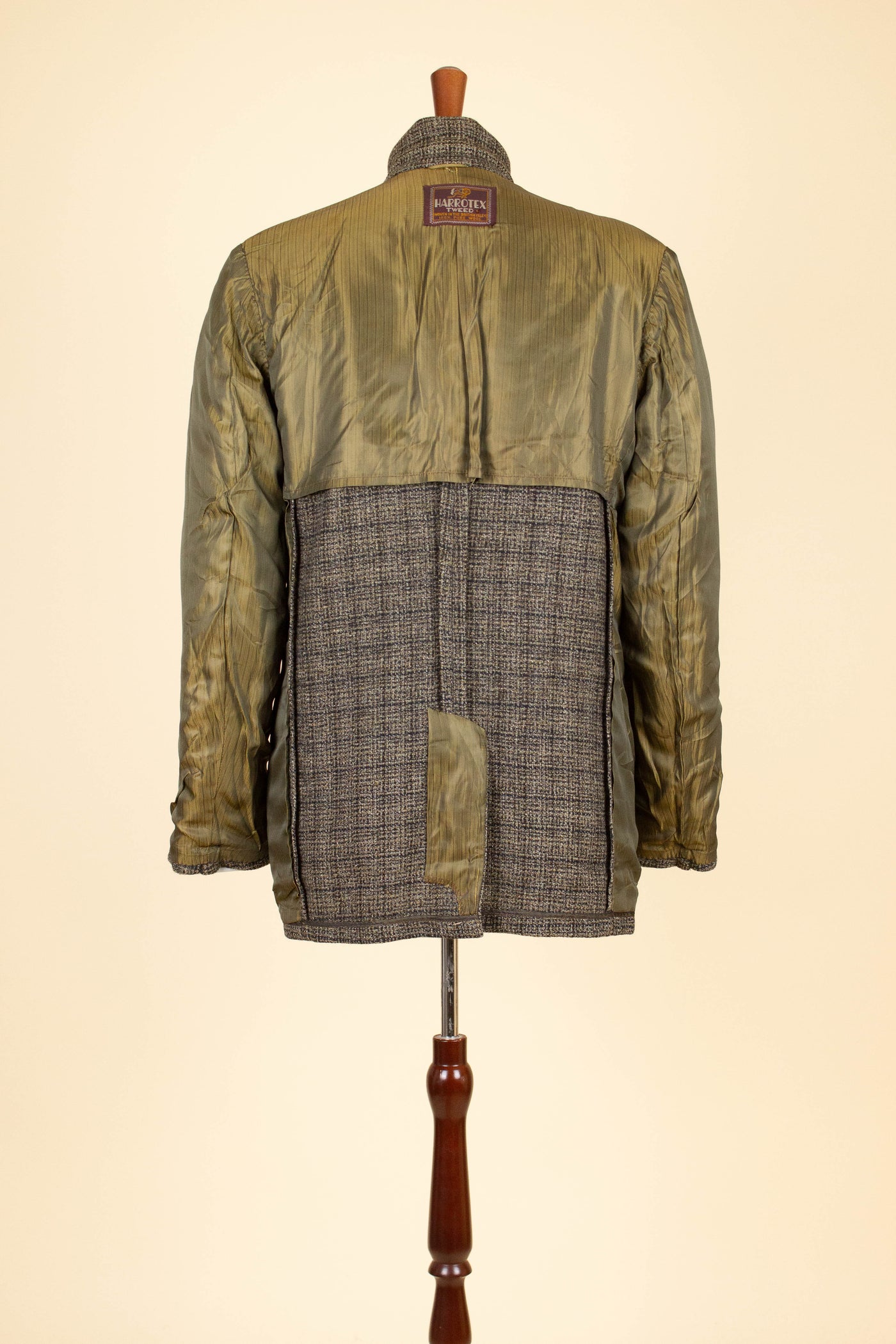 AMERICAN 1950S/1960S GREY CHECKERED SINGLE BREASTED PATCH POCKET TWEED JACKET. SIZE CA EU 48