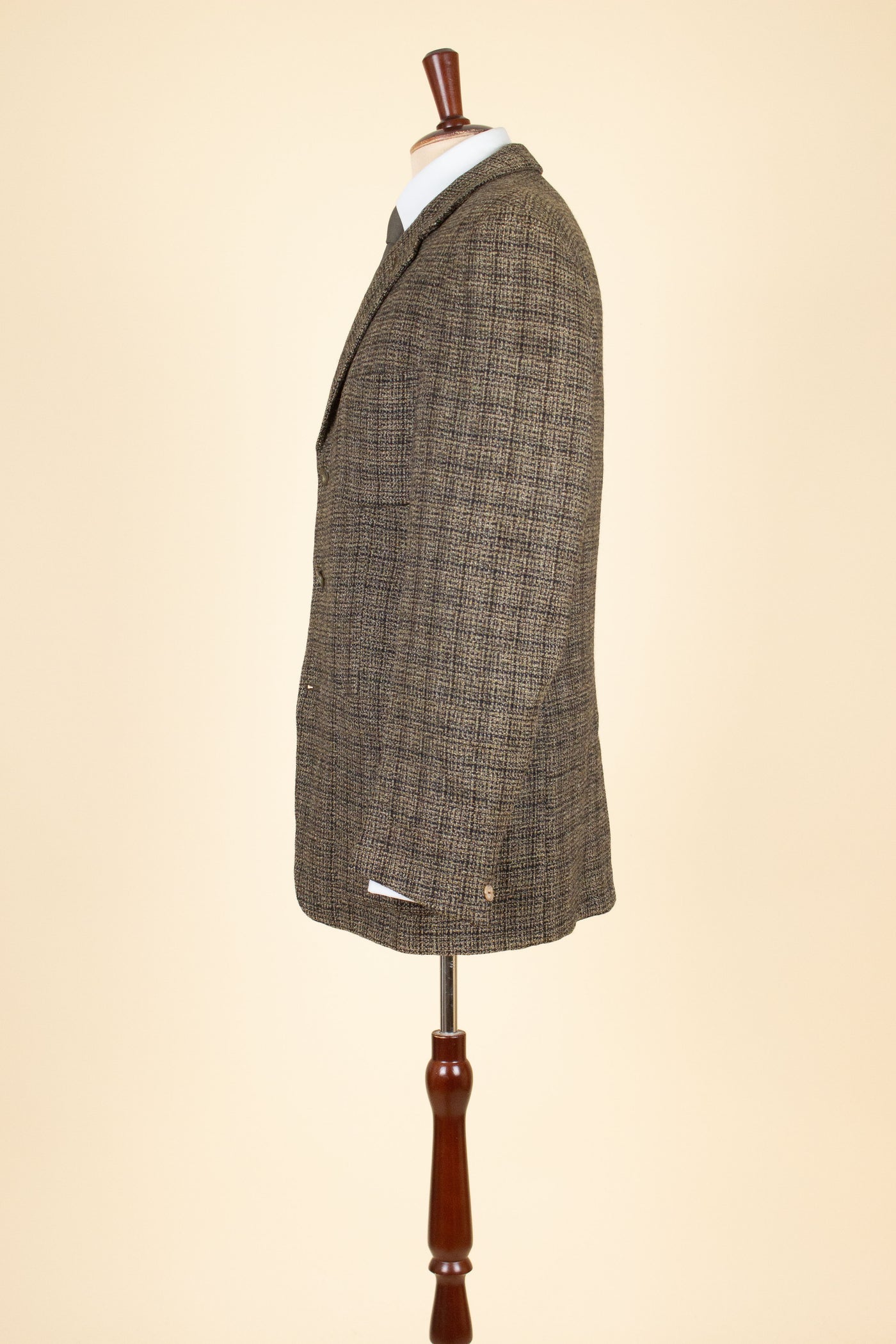 AMERICAN 1950S/1960S GREY CHECKERED SINGLE BREASTED PATCH POCKET TWEED JACKET. SIZE CA EU 48