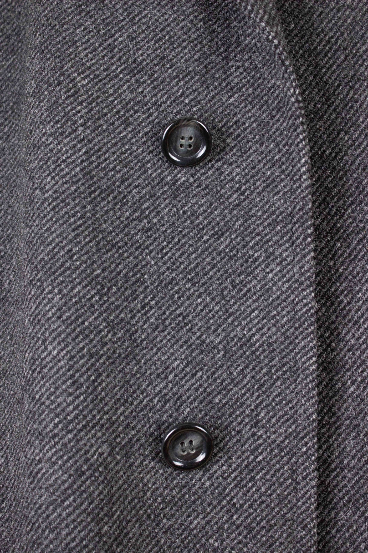SWEDISH 1950S MID GREY HEAVYWEIGHT RAGLAN OVERCOAT BY KABOM. SIZE CA EU 54