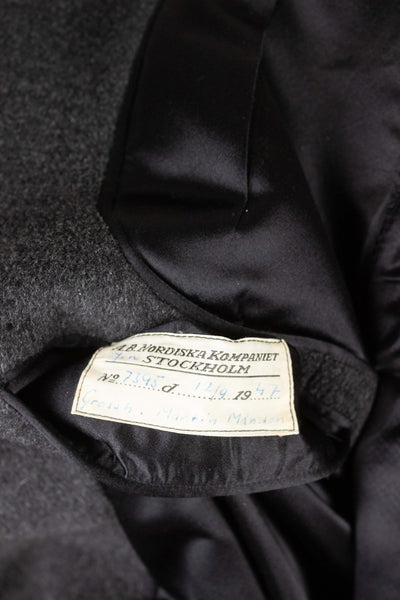 SWEDISH 1947 BESPOKE OVERCOAT FROM AB NORDISKA KOMPANIET. SIZE CA EU 50