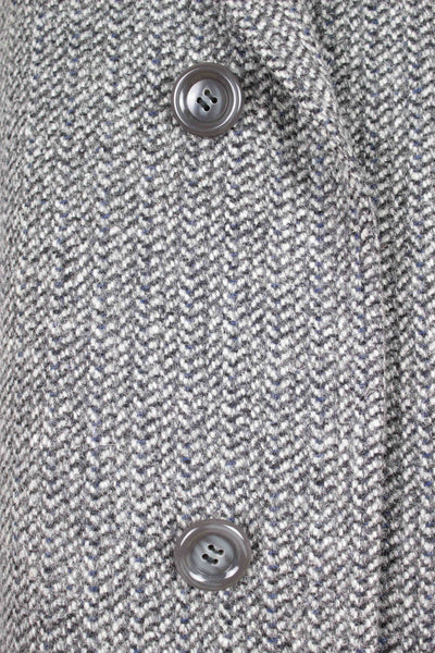 SWEDISH 1950S SINGLE BREASTED RAGLAN DEADSTOCK TWEED COAT BY RYWI. SIZE CA EU 50