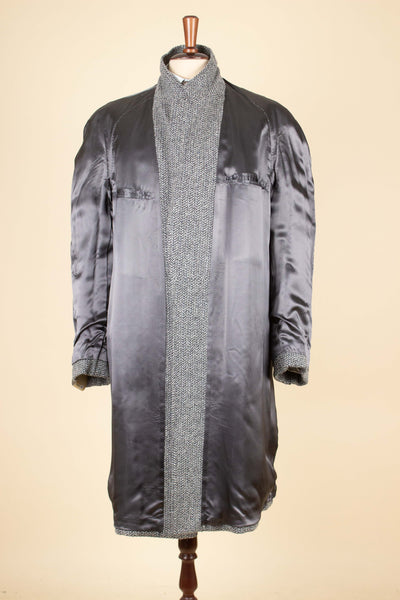 SWEDISH 1950S SINGLE BREASTED RAGLAN DEADSTOCK TWEED COAT BY RYWI. SIZE CA EU 50