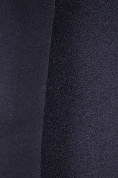 SWEDISH 1910S DARK BLUE DOUBLE BREASTED CHESTERFIELD COAT WITH VELVET COLLAR. SIZE CA EU 46-48 LONG