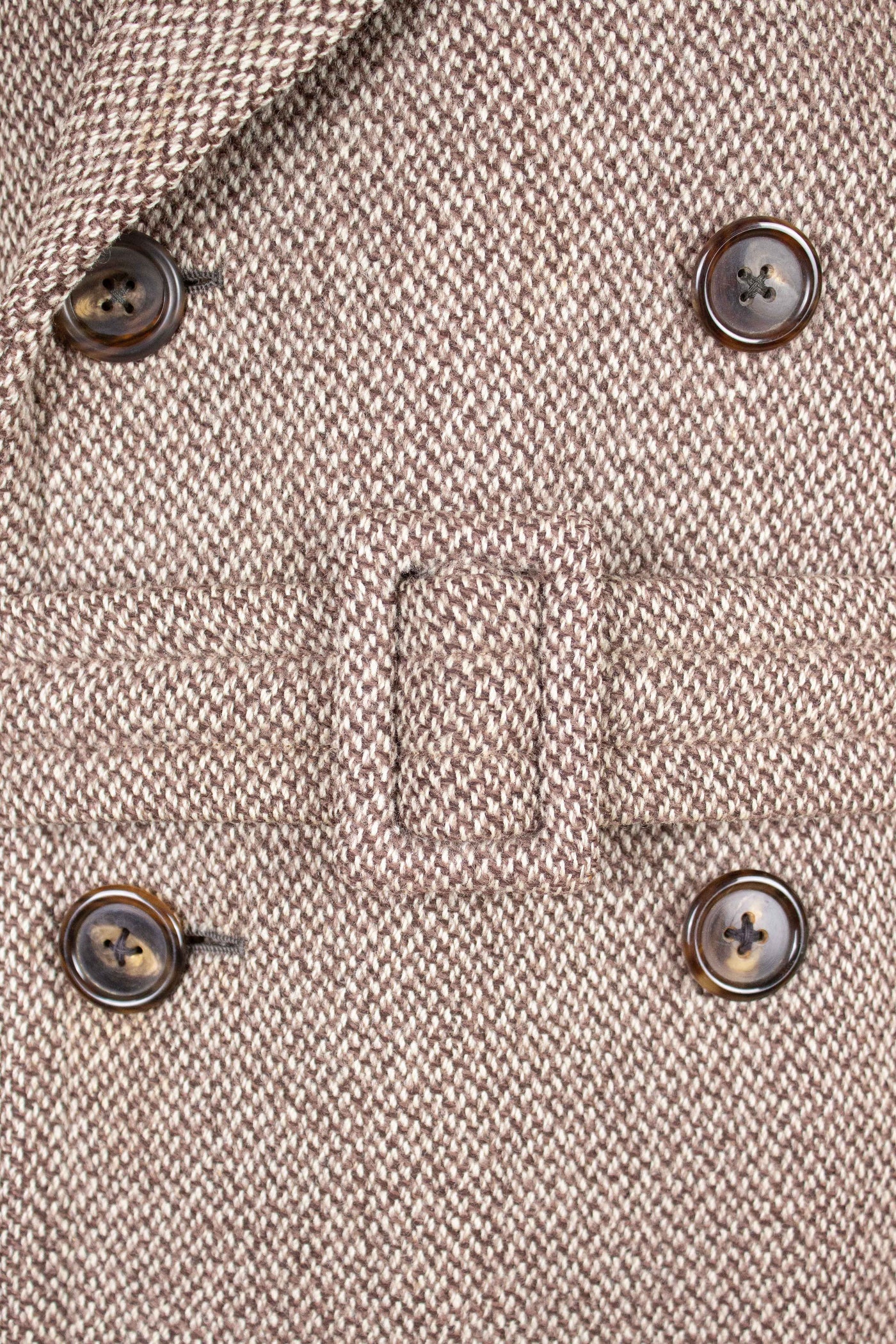 SWEDISH 1957 LIGHT BROWN DOUBLE BREASTED BESPOKE OVERCOAT BY PUB. SIZE CA EU 52-54