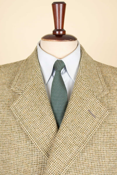 SWEDISH 1950S LIGHT GREEN SINGLE BREASTED TWEED OVERCOAT BY NORDISKA KOMPANIET. SIZE CA EU 48