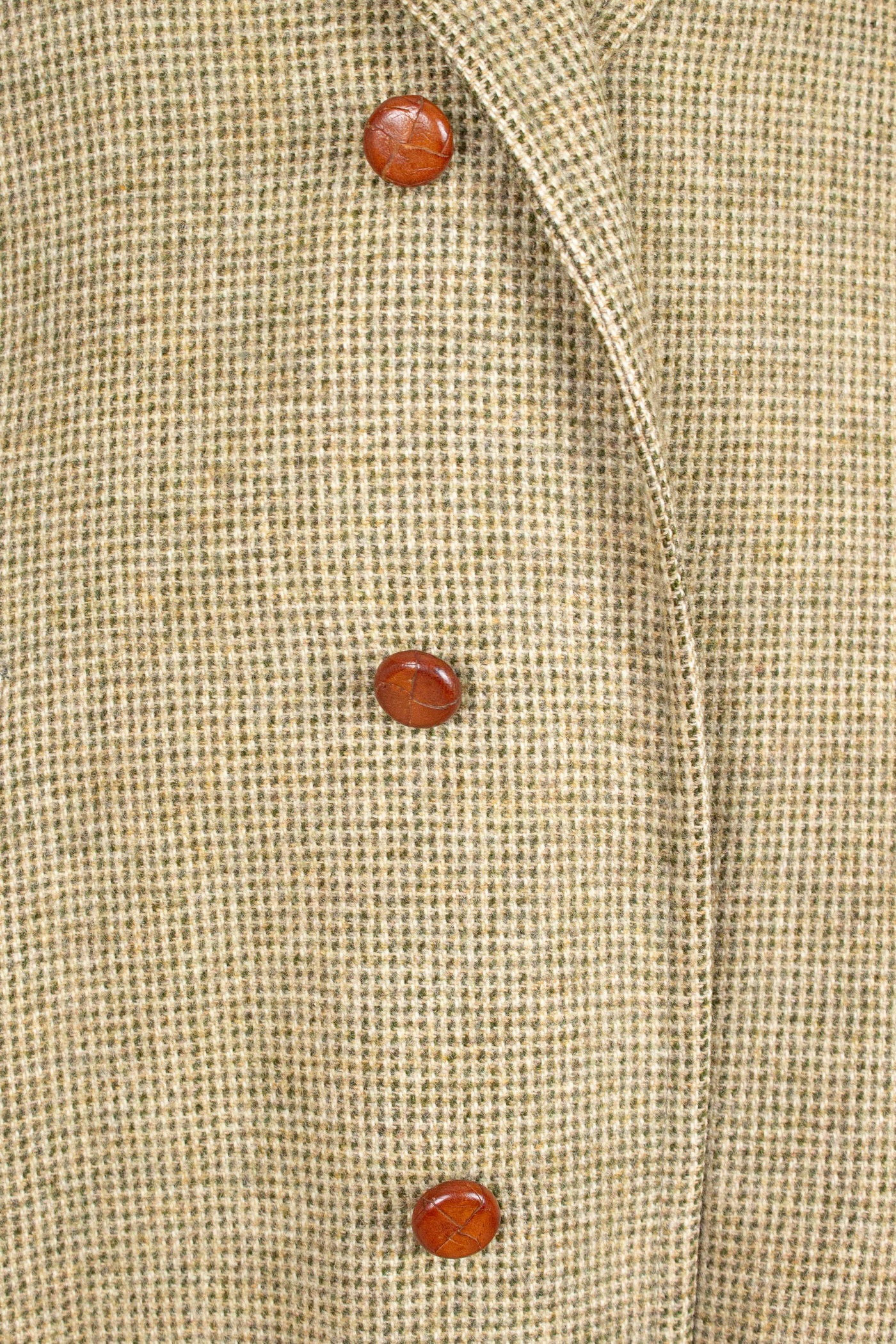 SWEDISH 1950S LIGHT GREEN SINGLE BREASTED TWEED OVERCOAT BY NORDISKA KOMPANIET. SIZE CA EU 48