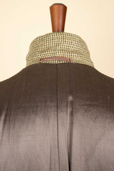 SWEDISH 1950S LIGHT GREEN SINGLE BREASTED TWEED OVERCOAT BY NORDISKA KOMPANIET. SIZE CA EU 48