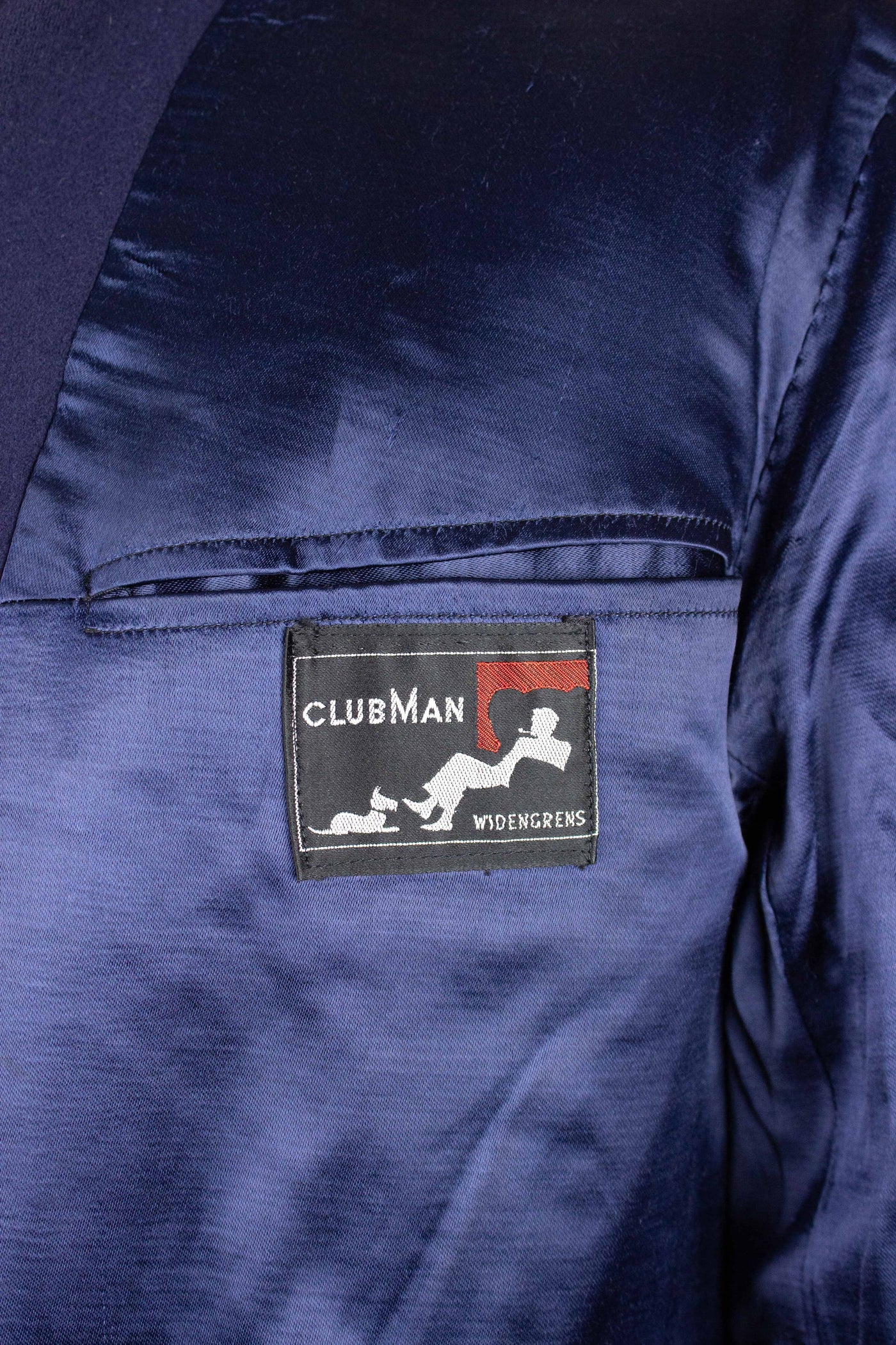 SWEDISH 1940S/1950S NAVY BLUE SINGLE BREASTED OVERCOAT BY WIDENGRENS. SIZE CA EU 48