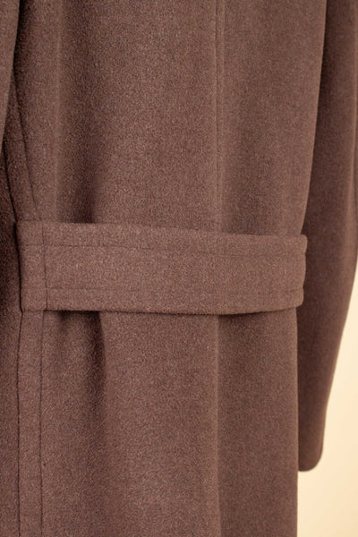 SWEDISH 1940S/1950S CHOCOLATE BROWN DOUBLE BREASTED SUIT BY KABOM. SIZE CA EU 46-48