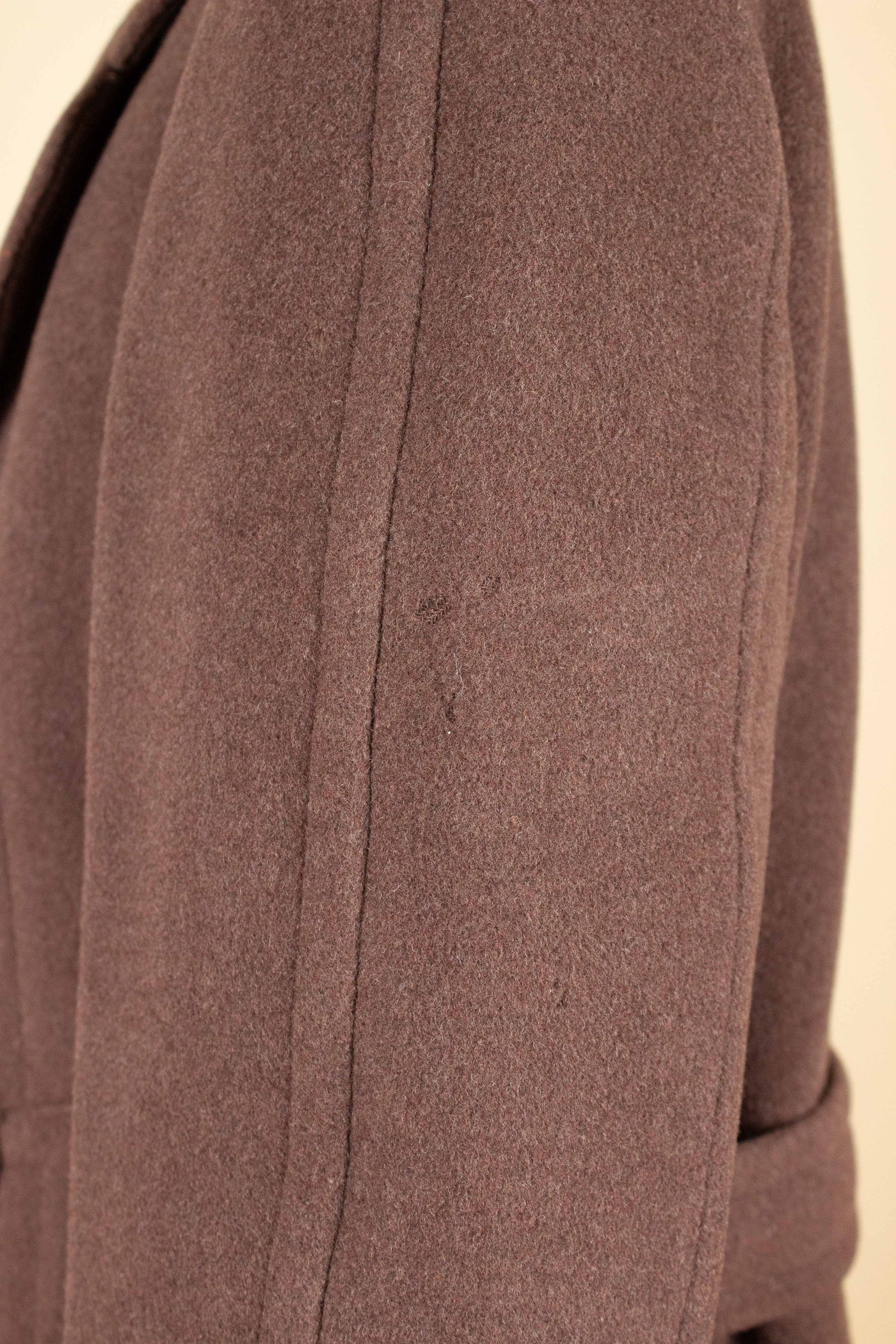 SWEDISH 1940S/1950S CHOCOLATE BROWN DOUBLE BREASTED SUIT BY KABOM. SIZE CA EU 46-48