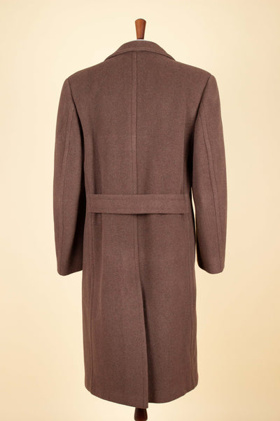 SWEDISH 1940S/1950S CHOCOLATE BROWN DOUBLE BREASTED SUIT BY KABOM. SIZE CA EU 46-48