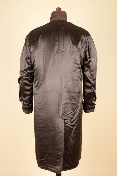 SWEDISH 1940S/1950S CHOCOLATE BROWN DOUBLE BREASTED SUIT BY KABOM. SIZE CA EU 46-48