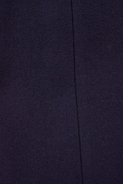 1930S/1940S NAVY BLUE DOUBLE BREASTED OVERCOAT BY UKNOWN MAKER. SIZE CA EU 56-58 SHORT