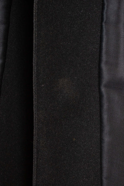 SWEDISH 1920S DARK GREY CHESTERFIELD COAT BY CARL H. SCHULTZ. SIZE CA EU 52-54