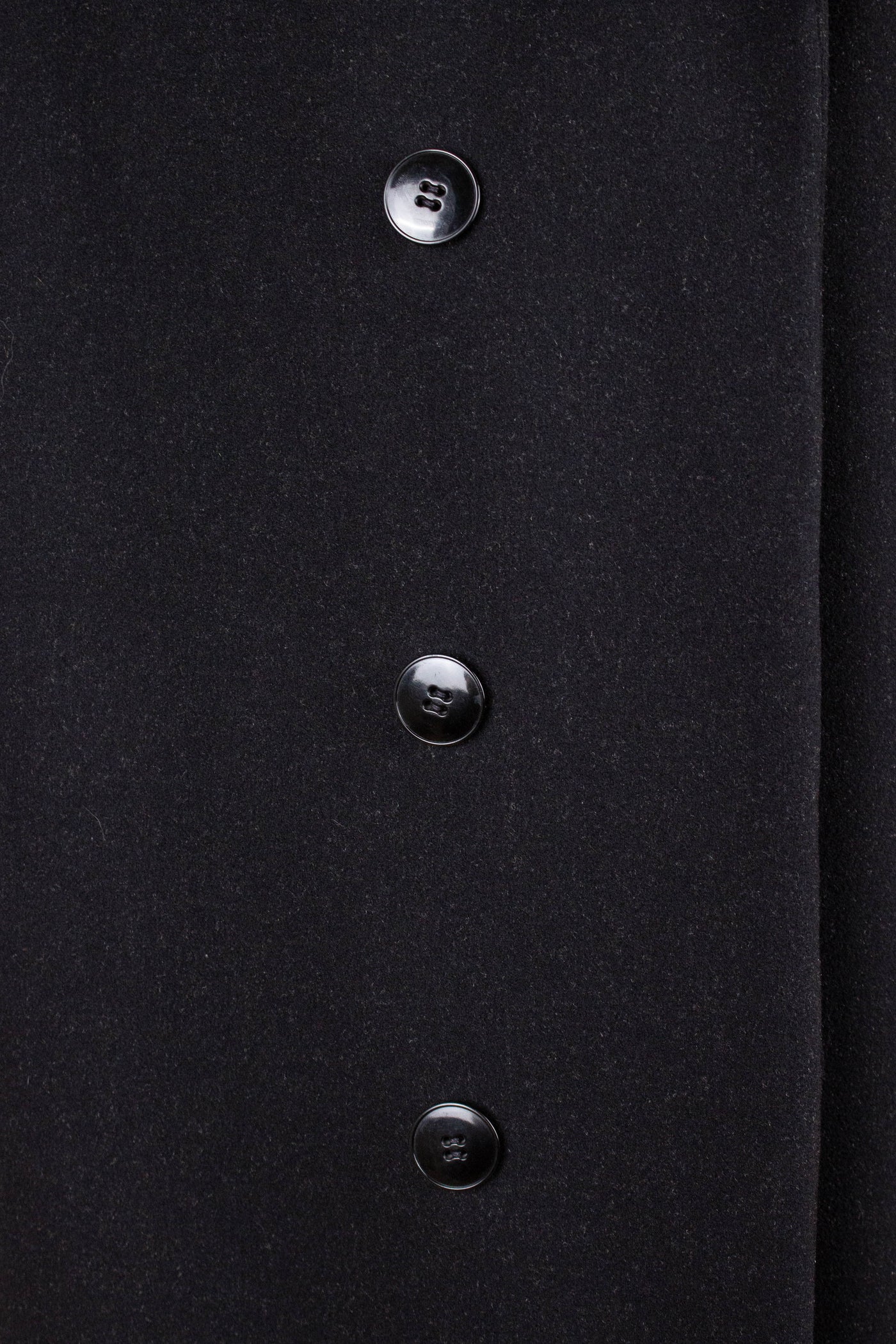 SWEDISH 1930S BLACK COVERT COAT. SIZE CA EU 50 SHORT