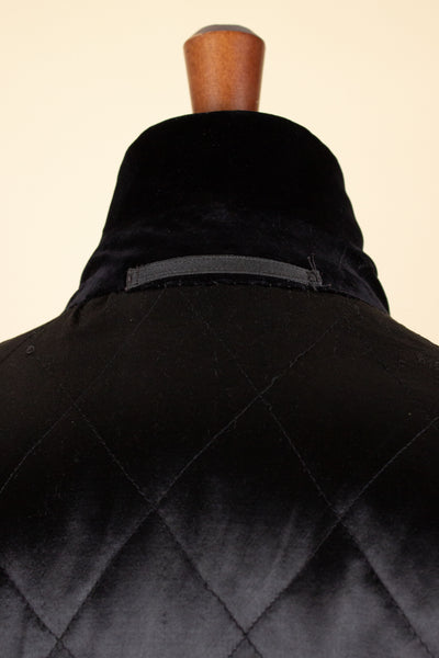 SWEDISH 1930S BLACK COVERT COAT. SIZE CA EU 50 SHORT