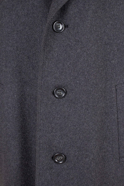 SWEDISH 1950S GREY RAGLAN OVERCOAT BY KABOM. SIZE CA EU 46-48