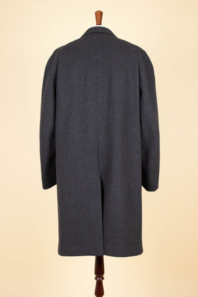 SWEDISH 1950S GREY RAGLAN OVERCOAT BY KABOM. SIZE CA EU 46-48