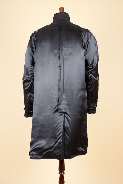 SWEDISH 1950S GREY RAGLAN OVERCOAT BY KABOM. SIZE CA EU 46-48