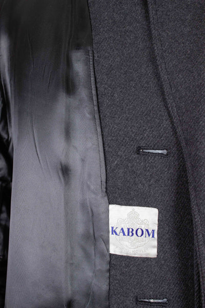 SWEDISH 1950S GREY RAGLAN OVERCOAT BY KABOM. SIZE CA EU 46-48