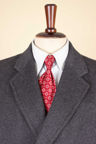 SWEDISH 1950S GREY RAGLAN SINGLE BREASTED OVERCOAT BY PINGVIN. SIZE CA EU 50