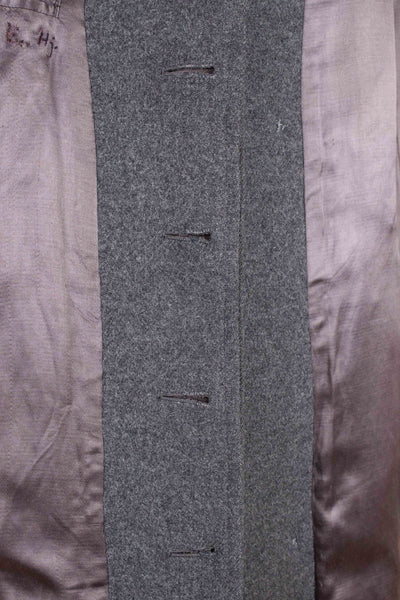 SWEDISH 1940S GREY RAGLAN OVERCOAT BY DRESS. SIZE CA EU 46