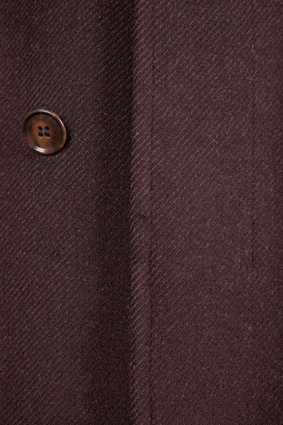 SWEDISH 1940S CHOCOLATE BROWN RAGLAN COAT BY KABOM. SIZE CA EU 54